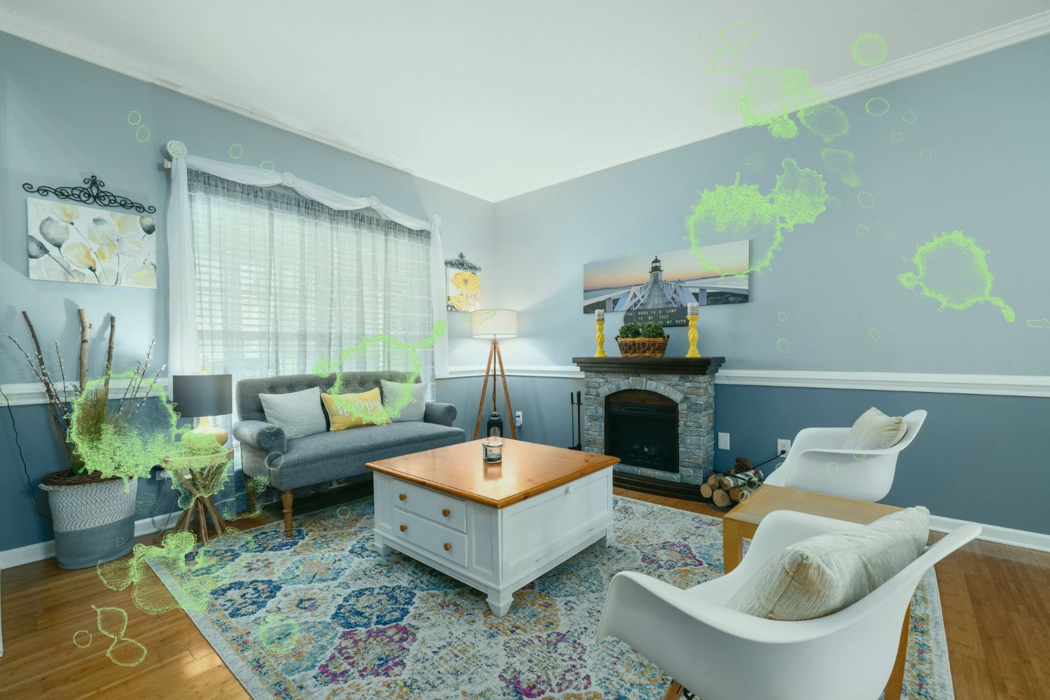 how do professionals test for mold in air